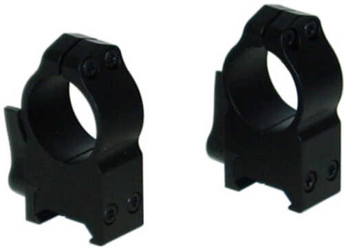 Warne 1" Extra High Quick Detach Rings With Matte Black Finish Md: 203LM