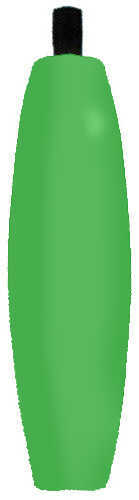 Foam Cigar Float 2In Green 100/bg