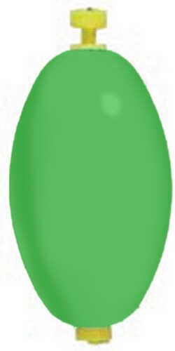 Oval Weighted Foam Snap Float 2 1/2In Green 50bg