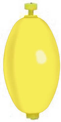 Oval Weighted Foam Snap Float 2 1/2In Yellow 50bg