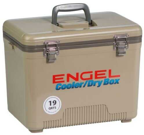 Engel Coolers 19 Quarts and Drybox in Tan