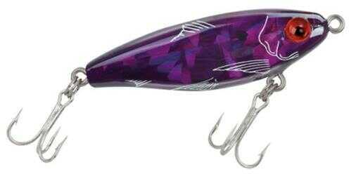 L&S Mirrodine Broken Glass Series 2-5/8In 3/8Oz Purple Demon/Sil Model: 17MR-PDSBG