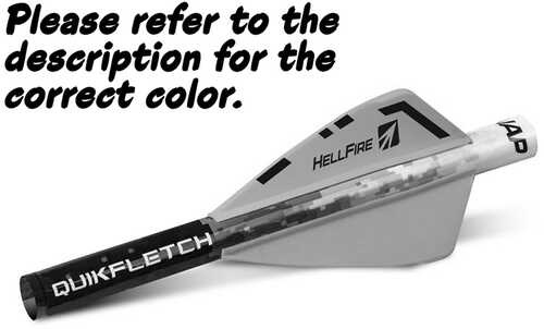 New Archery Quikfletch Vanes Hellfire Std 3in Model: Nap-60-014