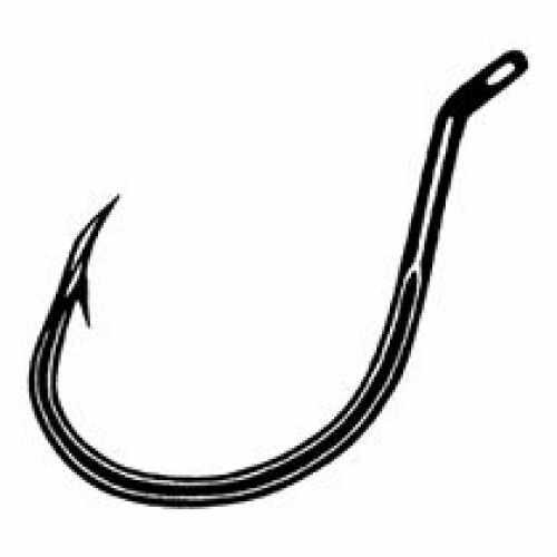 Owner Ssw Hook Cutting Black Chrome 3Pk 8/0