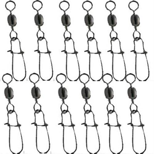 O&H Black Crane Swivels 5/0 Snap 12Pk