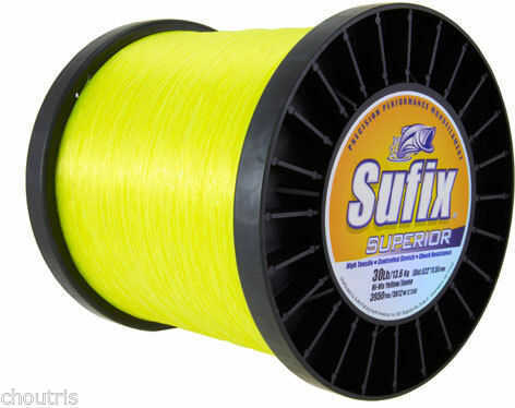 Sufix Superior Mono Line 1kg 1445 Yards 80 Pounds Hi-vis Yellow