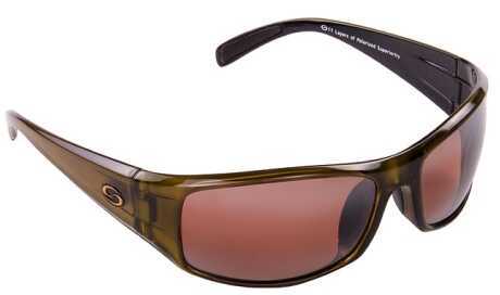 Strike King Polarized Sunglass S11 Amber/Clr Gold Met-Black 2 T