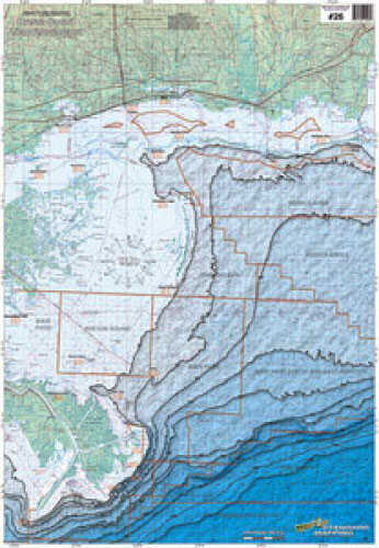 Standard Laminated Map Chandeleur Block & Rig Chart Md#: M026