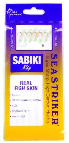 Sea Striker Pro Sabiki Rig Hage-Aurora Glow Size 1/0(Size 14)