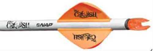 New Archery Quikfletch Vanes 6/Pk 2In 1 White / 2 Orange