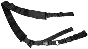 NCStar VISM Sling Extra Wide Adjustable Bungee Black Nylon Strap W/Elastic Shock-Cord