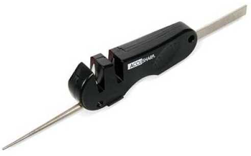 Accusharp 029C 4-In-1 Knife And Tool Sharpener Diamond Tungsten Carbide Black