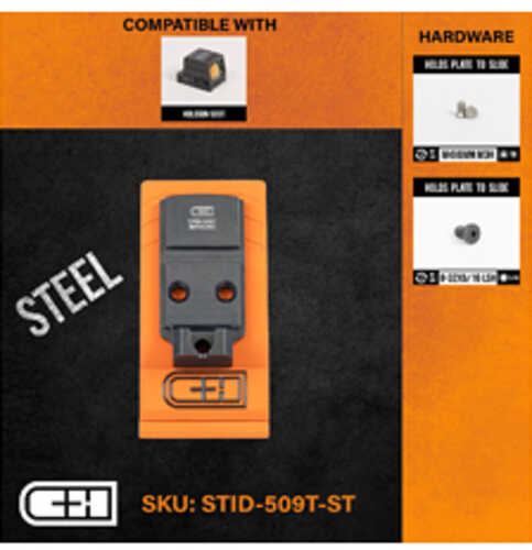 C&H Precision Weapons Staccato Duo Holosun 509T Mount Black Fits Staccato Anodized