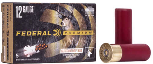 Federal Premium FLITECONTROL WAD 12 Gauge 2.75" 00 Buck Buckshot 9 Pellets 5 Round Box PFC15400