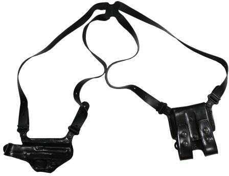 Galco MC224B Miami Classic Shoulder System Fits Glock 17/19/22/23/26/27/31/32/33/34/35 Steerhide Black