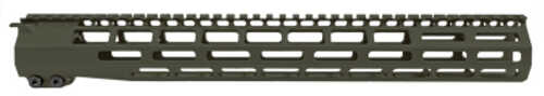 Grey Ghost Precision Handguard Mlok 15" Anodized Finish Olive Drab Green Fits Ar-15 Ggp55615hgod