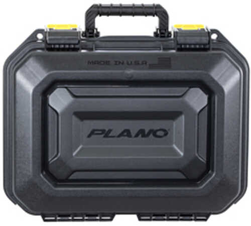 Plano All Weather 2 2 Pistol Case 14"x10"x5" Pluck to Fit Foam Black and Yellow