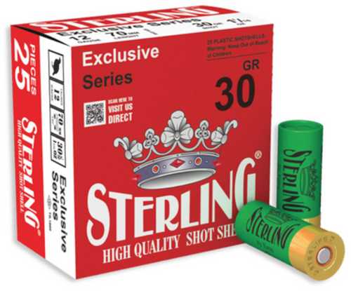 Sterling Exclusive Series 12 Gauge 2.75" #7 1 1/6 oz Shot Shell 25 Round Box 8698779950637