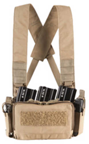 Haley Strategic Partners D3cr Micro Chest Rig Nylon Construction Coyote Brown Includes (1) Large Open Pouch (2) Pistol M