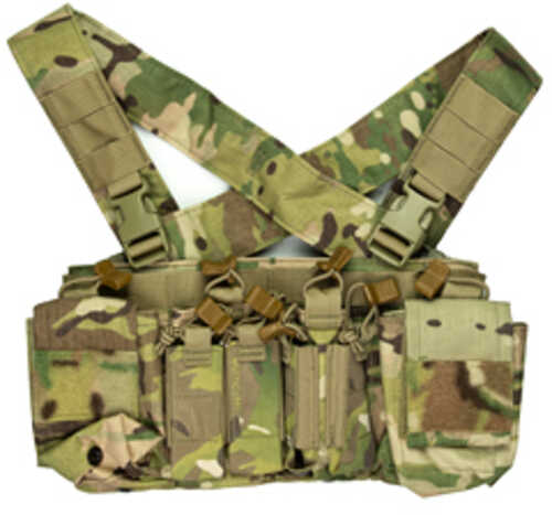 Haley Strategic Partners D3crx Chest Rig Nylon Construction Multicam Includes (4) Rifle Magazine Pouches Pistol