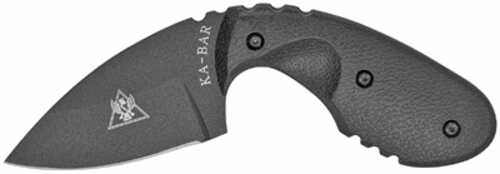 KABAR TDI Investigator 2.71" Fixed Blade Knife Drop Point Plain Edge AUS 8A/Stainless with Black Finish Nylon/Fiberglass