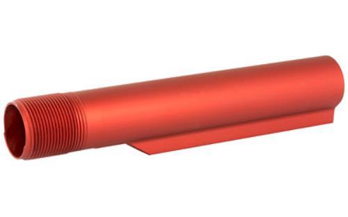 LBE Unlimited MBUF002-Red Mil-Spec Buffer Tube 6 Position AR-15 Red