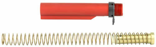 LBE Unlimited MILBUFKT-Red Mil-Spec Buffer Tube Kit 6 Position AR-15 Red