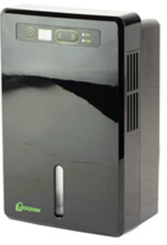 Lockdown Automatic Dehumidifier Compact Automatic Humidity Control 600ML Tank Capacity Ideal For Vaults and Closets Blac