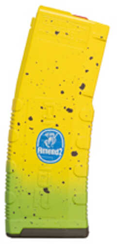 Amend2 Banana Magazine 223 Remington/556nato 30 Rounds Fits Ar-15 Rifles Polymer Yellow Am556banana30