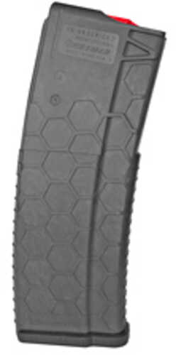 HEXMAG Magazine Made of Carbon Fiber Dark Grey Finish Red Follower and Latch Plate 223 Remington/556NATO 10Rd Fits AR Ri