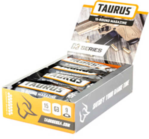 Taurus Magazine 9MM 15 Rounds Fits Taurus G3 Black 12 Pack 389-0009-01