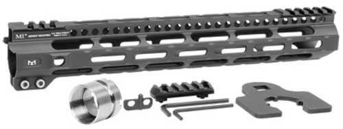 Midwest Industries MIULW12625 Ultralight M-Lok Handguard AR-15 Black Hardcoat Anodized 6061-T6 Aluminum 12.625"