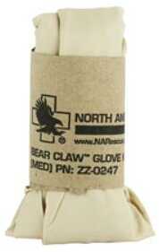 North American Rescue Bear Claw Nitrile Gloves Large 25 Pair Package Sand Color ZZ-0248