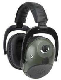 OLYMPIA Earmuff, Green, Electronic, 3.5mm Cord For