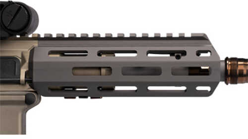 Q Honey Badger Handguard Kit M-LOK 6" Fits Badger/AR Upper Receivers Clear Anodized Finish Gray Includes Barrel Nu