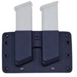 Raven Concealment Systems Legacy Double Magazine Pouch Rounds Forward Fits Glock 42 Magazines Right Hand Black with OWB