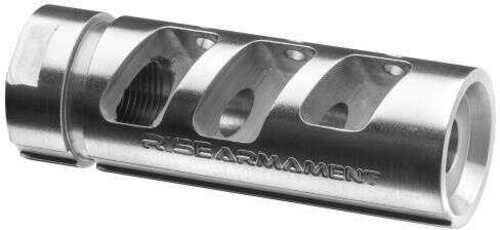 Rise Armament RA701223SLVR RA-701 223 Rem/5.56 NATO Compensator 1/2"-28 tpi Stainless Steel