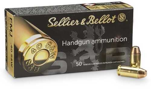 40 S&W 180 Grain Jacketed Hollow Point 50 Rounds Sellior & Bellot Ammunition