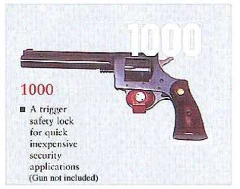 Shot Lock Trigger Gun Red Not CA Approved 1000