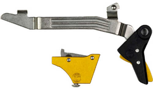 Timney Triggers Alpha Competition Anodized Finish Gold Fits Gen 3 & 4 - G17 G19 G22 G23 G34 GLOCK 3-4