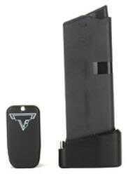 Taran Tactical Innovation Firepower Base Pad for Glock 43 +2 Flat Black Finish GBP9-00