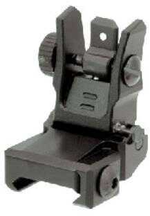 Leapers Inc. - UTG Sight Flip-Up Rear Low Profile Fits Picatinny with Dual Aiming Aperture Black Finish MNT-955