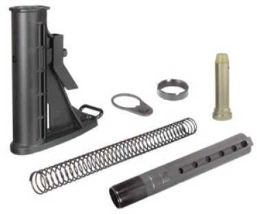 Leapers Inc. - UTG Model 4 Stock Black W/ Buffer Tube & Spring 6-Position Mil-Spec Assembly RBU6Bm