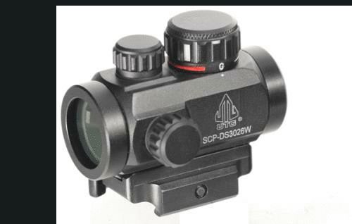 Leapers Inc. - UTG Instant Target Aiming Sight 2.6" 30mm Fits Picatinny Black Finish Red/Green CQB Micro Dot w/Integral