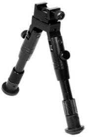 Leapers Inc. - UTG Shooter's SWAT Bipod Fits Picatinny Rail or Swivel Stud 6.2" - 6.7" Tactical Low Profile with Adjusta