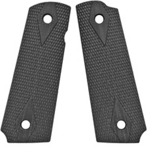 VZ Grips Double Diamond Pistol Black Color G10 Fits 1911 Full Size Ambidextrous