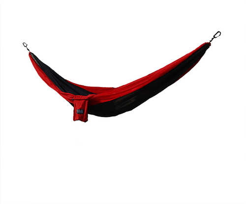 Osage River Twain Single Hammock - Black/Red