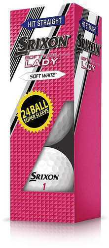 Srixon Soft Feel Lady Supersleeve Golf Ball-White-24pk