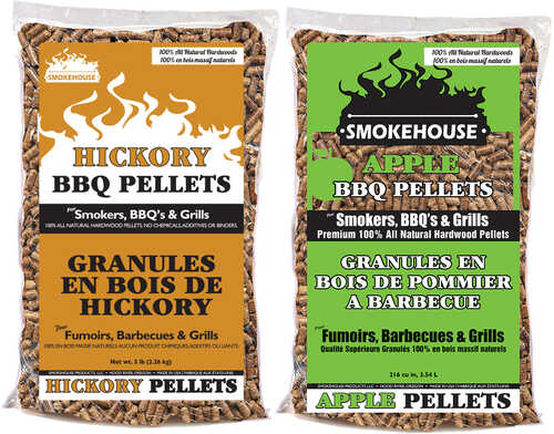 Smokehouse BBQ Pellets 2-Pack 5lb Bags Hickory and Apple