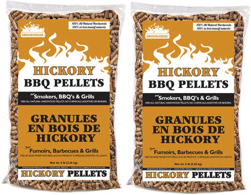 Smokehouse BBQ Pellets 2-Pack 5lb Bags Hickory